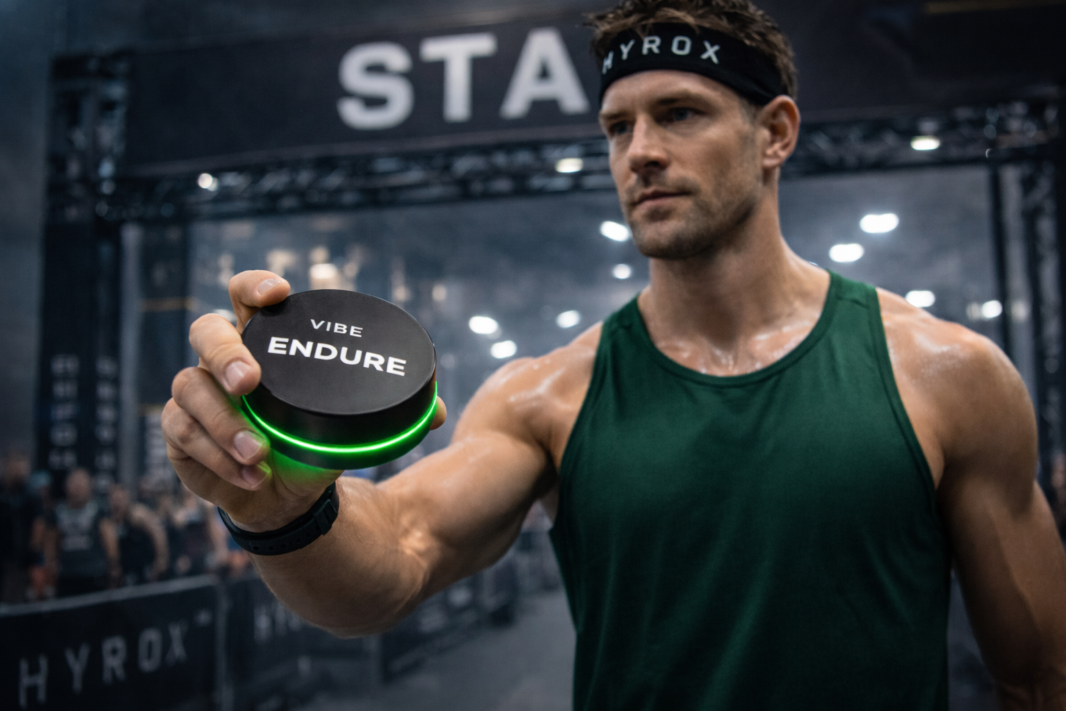 Athlete using VIBE ENDURE