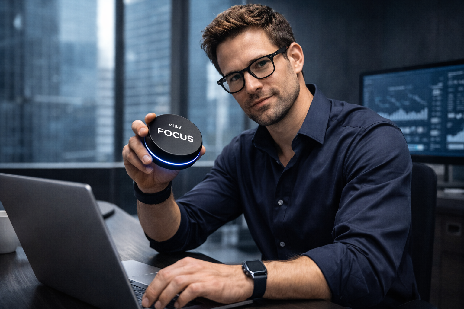 Person using VIBE FOCUS
